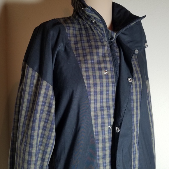 Gore Tex Plaid Golf Zip Up Windbreaker Jacket - Picture 6 of 8